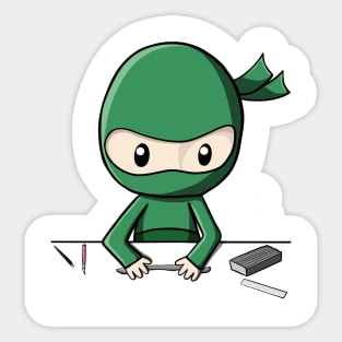 Sculpting Ninja Sticker